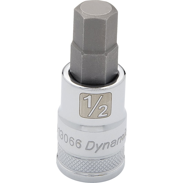 Tools 1/2" Drive SAE Hex Head, 1/2" Bit Standard Length, Chrome Socket